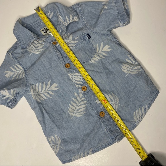 Baby B’gosh | Baby boy Leaf design Button Down shirt Size 18M - Picture 6 of 7